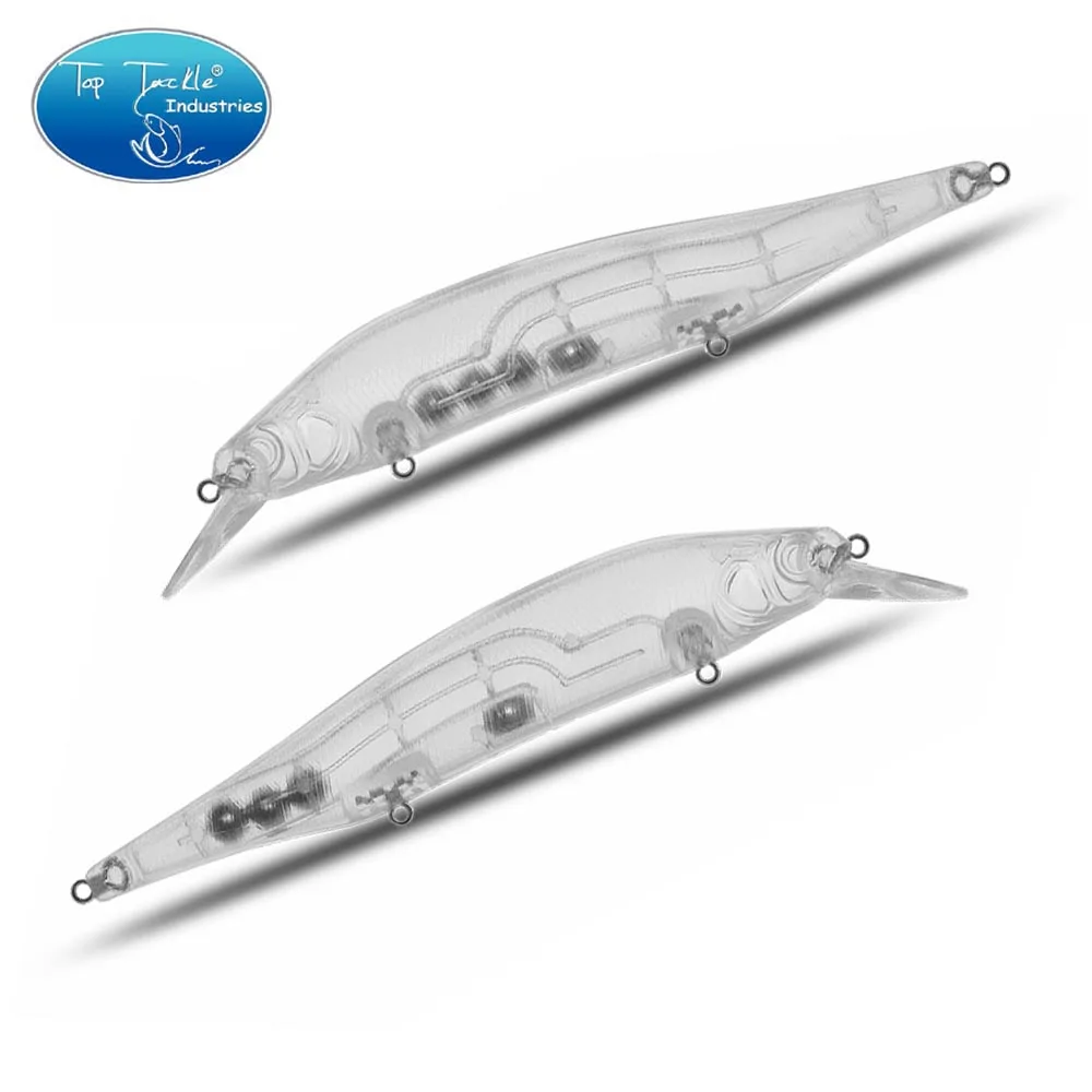 Cf señuelo ABS transparente sin pintar, cebo en blanco, 125mm, 16,5g, Minnow-03 #, cebo con cuenta de tungsteno, transferencia por gravedad, Lucio - imagen 3