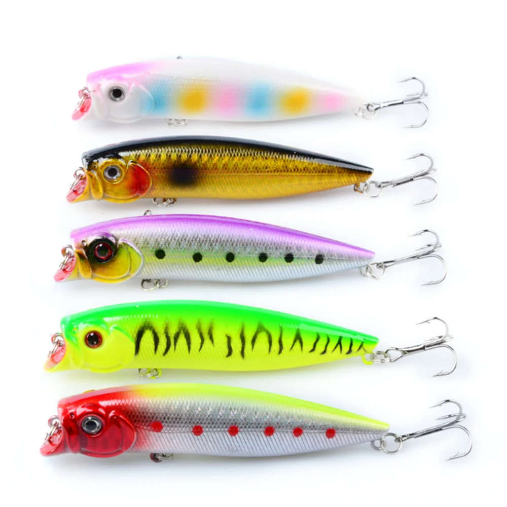 Señuelos de Pesca Popper, anzuelos duros flotantes de 9,2 cm y 11,5g, aparejos de Pesca de lubina, Isca Artificial, 1 unidad