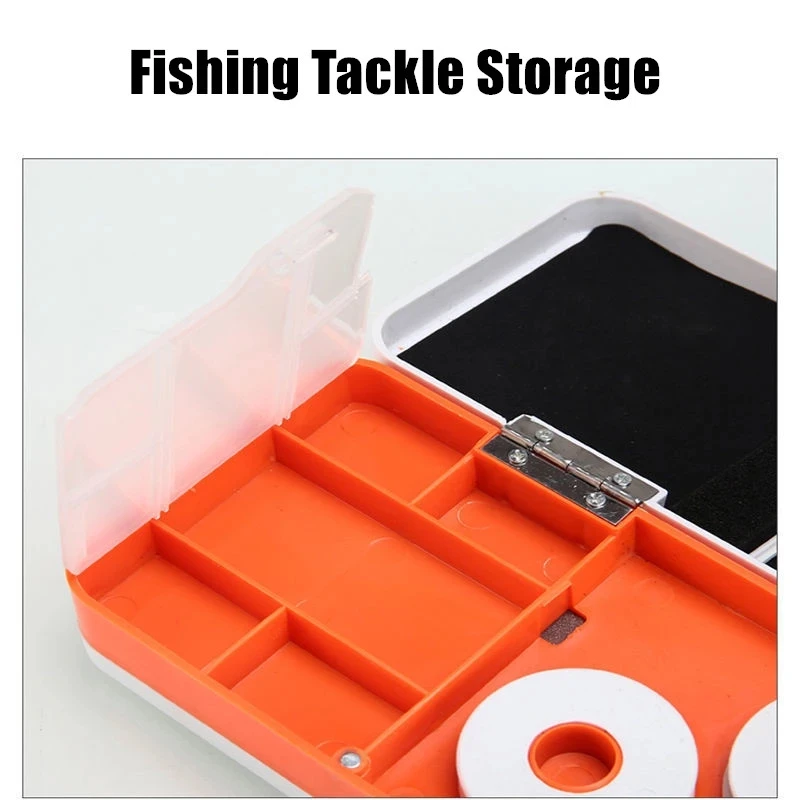 Caja de aparejos de pesca multifuncional, accesorios de tablero de bobinado de línea de pesca flotante, estuche de almacenamiento profesional, caja de equipo de pescado - imagen 5