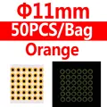 11mm orange 50pcs