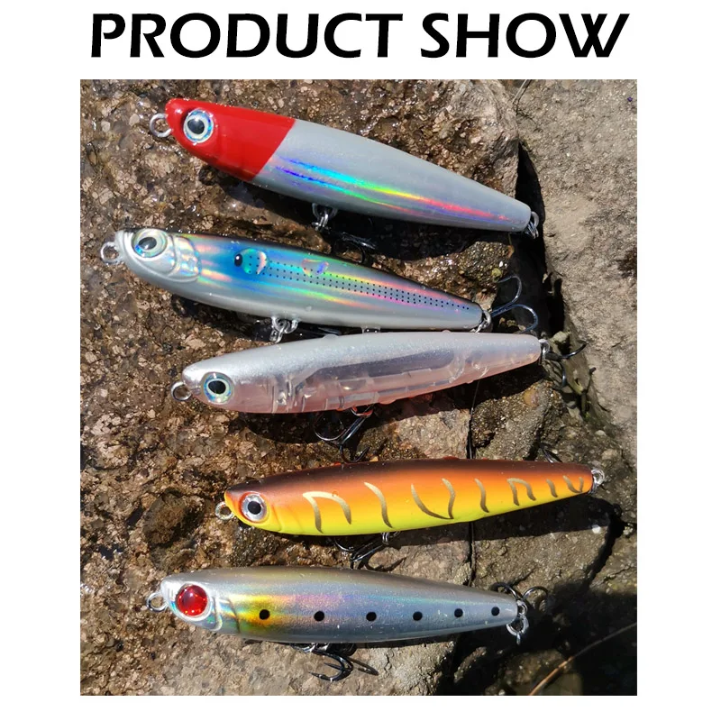 Tacklepro PE05 Señuelo Stickbait con anzuelos Mustad - imagen 3