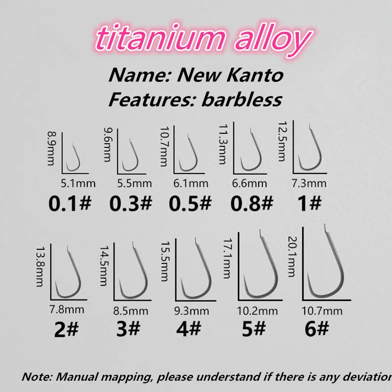 Anzuelos de Pesca de aleación de titanio, accesorios para carpa, herramientas de Pesca, agujas de mar, Japón, 50 Uds., 100 Uds., 200 Uds., 500 Uds. - imagen 4