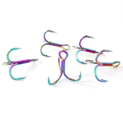 Anzuelos Triples 4X Multicolor para Pesca Marina