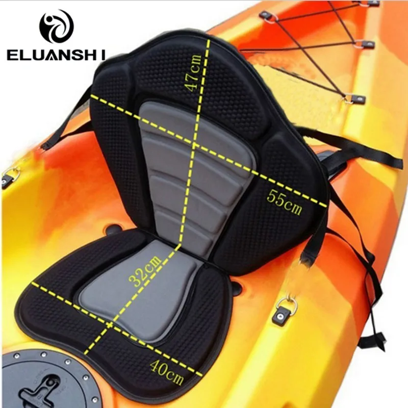 Asiento ajustable para Kayak de pesca, accesorios inflables de lujo con gancho marino y cuerda bungee, en material CE, ideal para deportes acuáticos, botes de remos y pala isla - imagen 2
