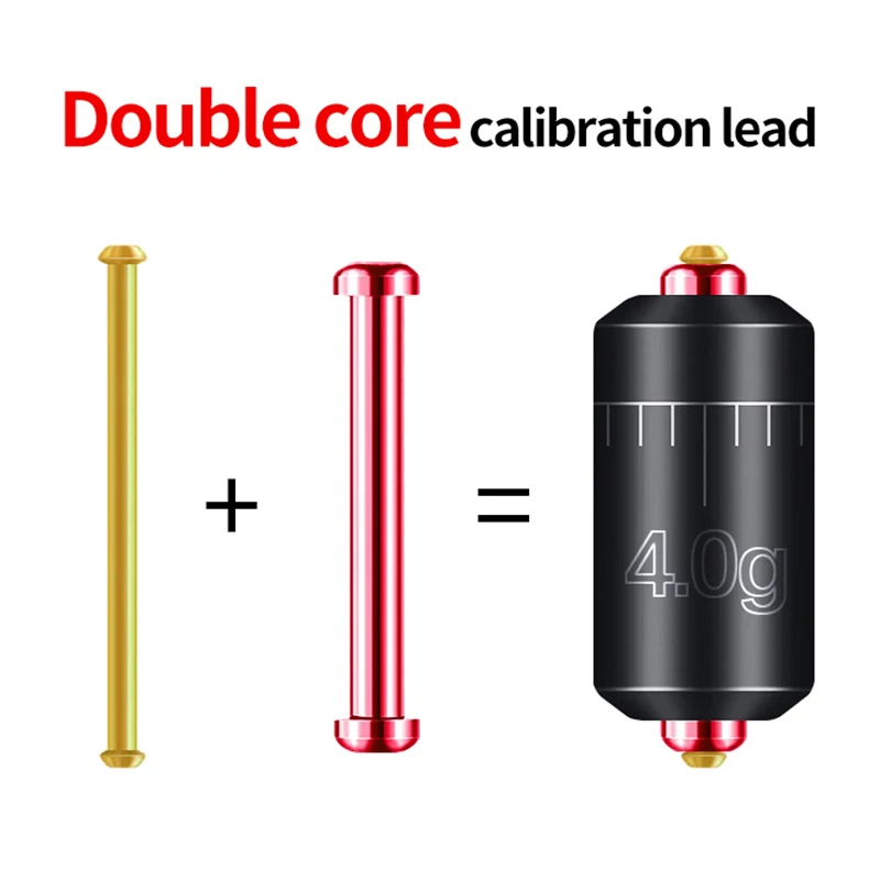 Flotador de pesca transparente, tapón de goma, conector de frijol espacial, accesorios de aparejos de línea de pesca de competición, X431G - imagen 5