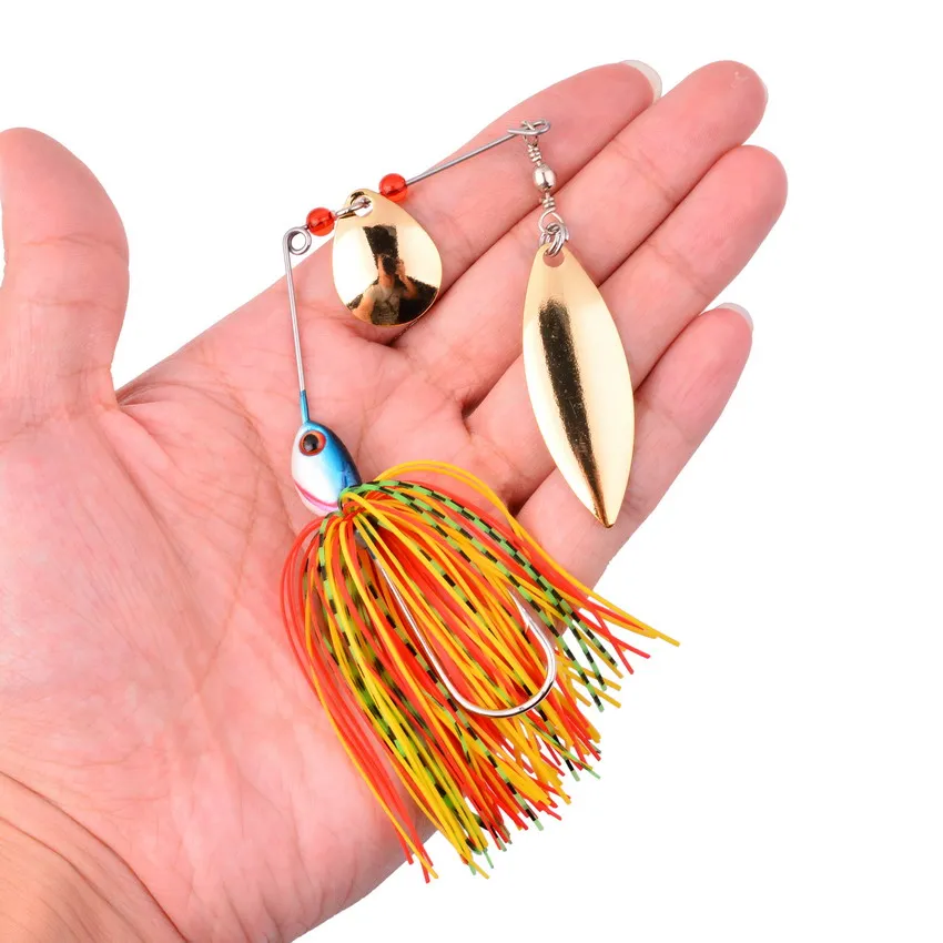 Juego de cebos giratorios para pesca, Kit de Señuelos de Pesca, Wobbler para aparejos de lubina, 8 unids/set por Set - imagen 5