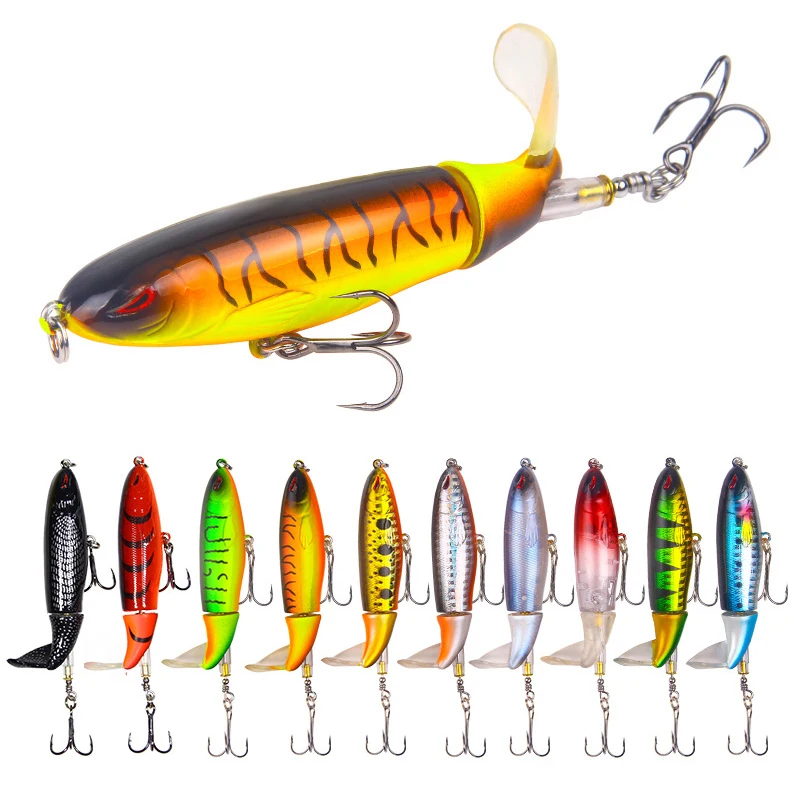 Whopper Plopper 13/15/35g Swimbait señuelo duro VIB Jig Spin cebo pesca cola giratoria aparejos de pesca Topwater cuchara de mar para Lucio - imagen 3