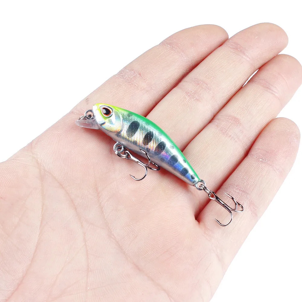 1 Uds Mini Minnow Señuelos de Pesca Wobblers 4,5 cm 3,5g hundimiento cebo duro de plástico Artificial Crankbait Jerkbait Pesca aparejos de lubina - imagen 3