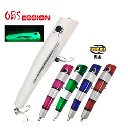 OBSESSION WD103 anzuelos de origen 120g Popper señuelo de madera pesca Popper Topwater cebo de curricán superficie Popping señuelo de madera cebos de atún