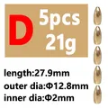 5pcs D type 21g