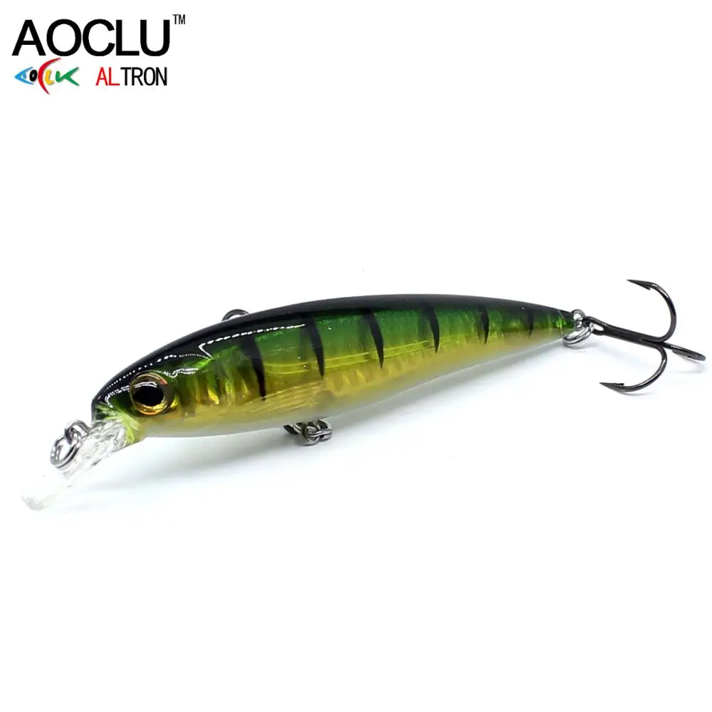 AOCLU-Cebo duro para pececillos que se hunde, gancho VMC, holograma de pared, bolas móviles, barco sonajero, trucha asesina, buceo profundo, 1,0 m, 100mm, 12,4g - imagen 4