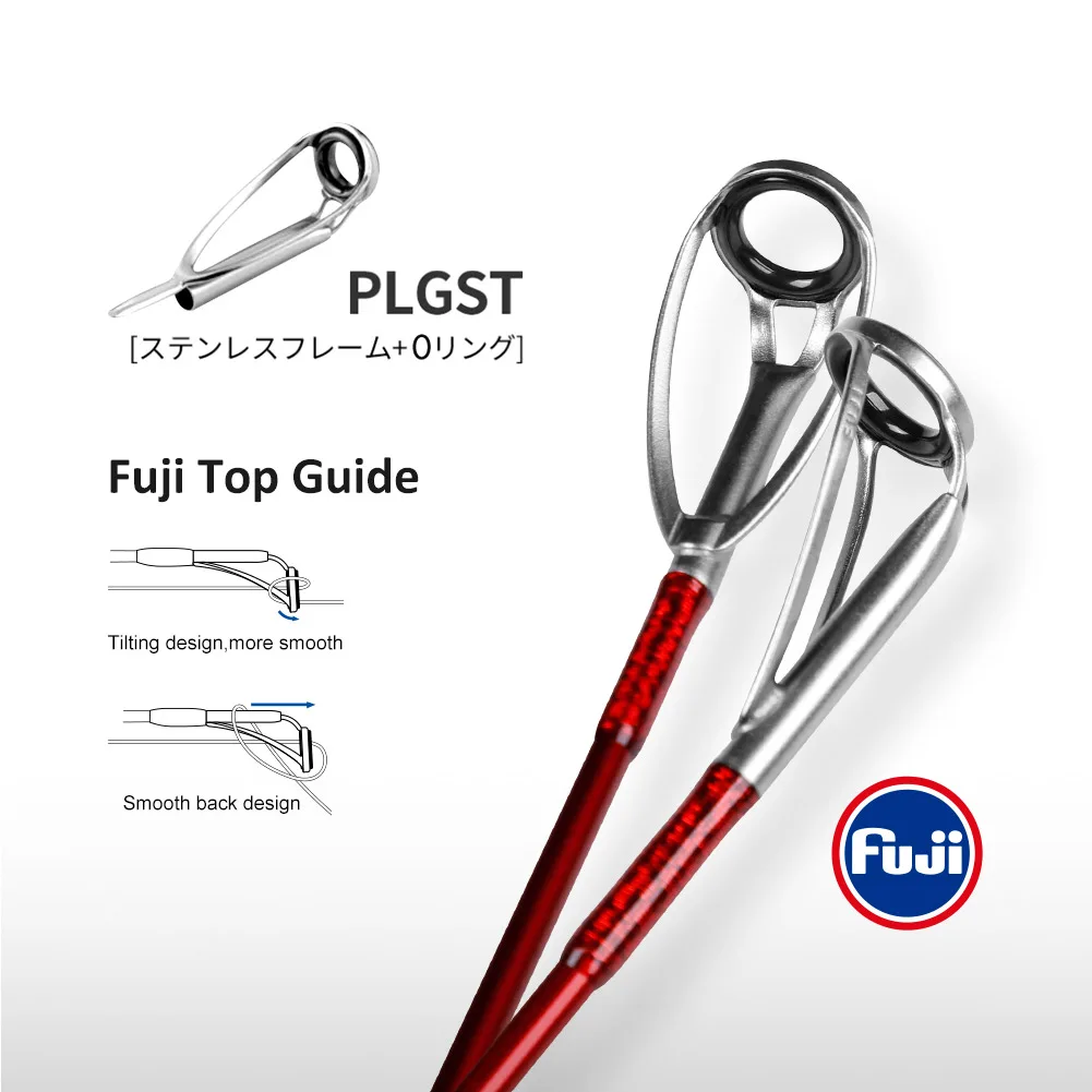 NOEBY-caña de pescar de carbono para Surfcasting, accesorio para pesca de Surf, 397BX 428BX 100-260g, piezas Fuji de 3 secciones, Japón - imagen 5