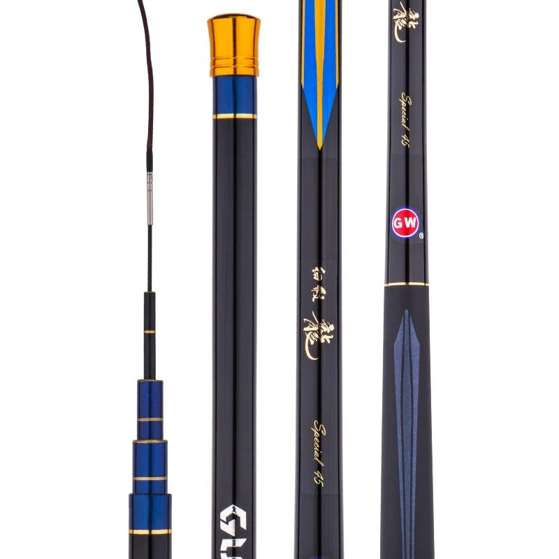 Caña De pescar De fibra De carbono, caña De mano De 28 tonos, para Pesca De carpa, 2,7 m, 3,6 m, 3,9 m, 4,8 m, 5,4 m - imagen 2