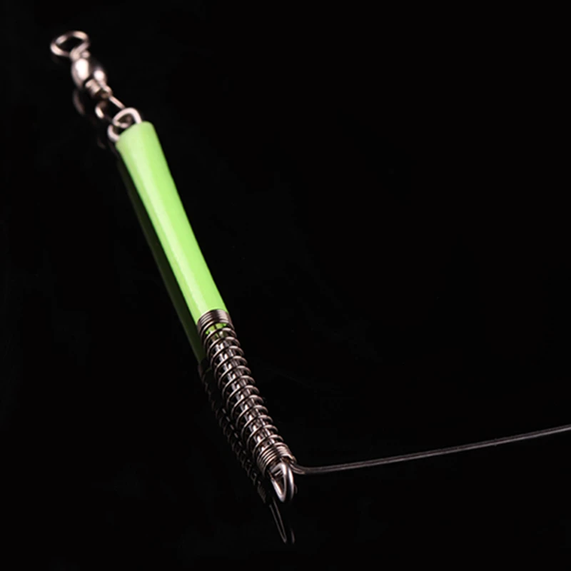 Boom antialimentador de acero inoxidable con hebilla giratoria, herramienta de pesca marina, 15 Cm, 20 Cm, 30 Cm, 40 Cm, 10 unidades - imagen 4