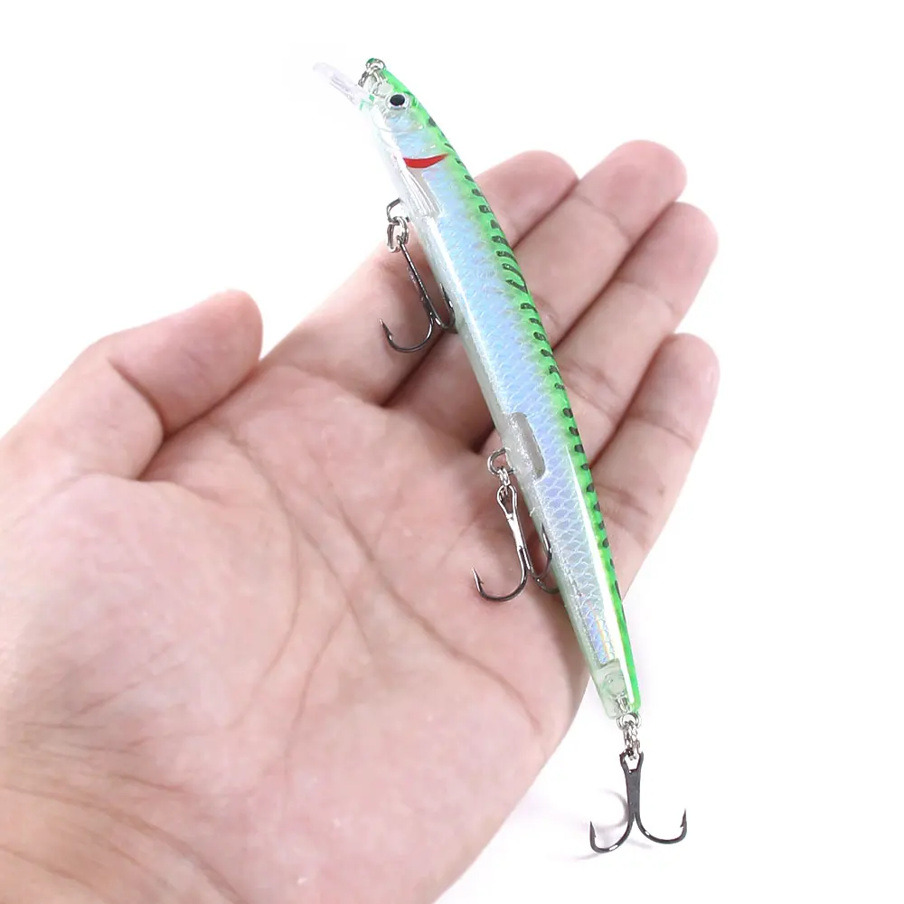 13,5 cm 15,5g señuelo de pececillo grande flotante Señuelos de Pesca de Mar cebo duro Pesca Artificial Pesca de Mar Wobblers Crankbait - imagen 5