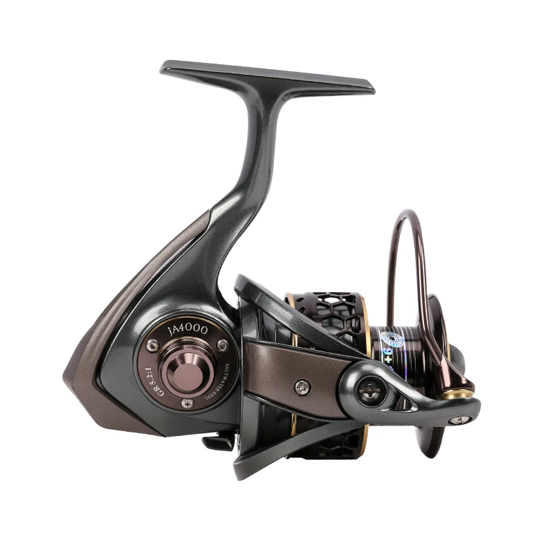 Carrete giratorio 10BB 4000S 5000S, rueda lejana 5,2: 1, Ratio De engranaje De alta velocidad, carretilla De Pesca, 7KG, potencia De arrastre máxima, bobina Rock Angeln - imagen 4
