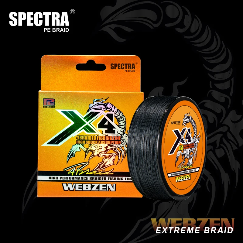 Línea de pesca de PE SOLOKING, multifilamento de 4 hebras, 100M, 300M, 500M, línea de pesca de PE suave, línea de pesca elástica cero de 12-80lb - imagen 2