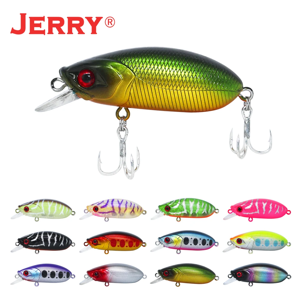 Jerry Triton-señuelo de pesca Wobbler Crankbait, cebo duro para agua dulce y salada, 50mm, Artificial - imagen 5