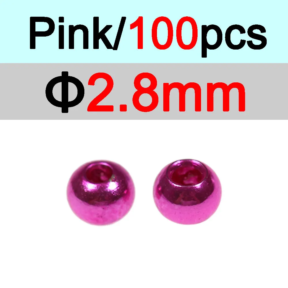 2.8mm Pink 100pc