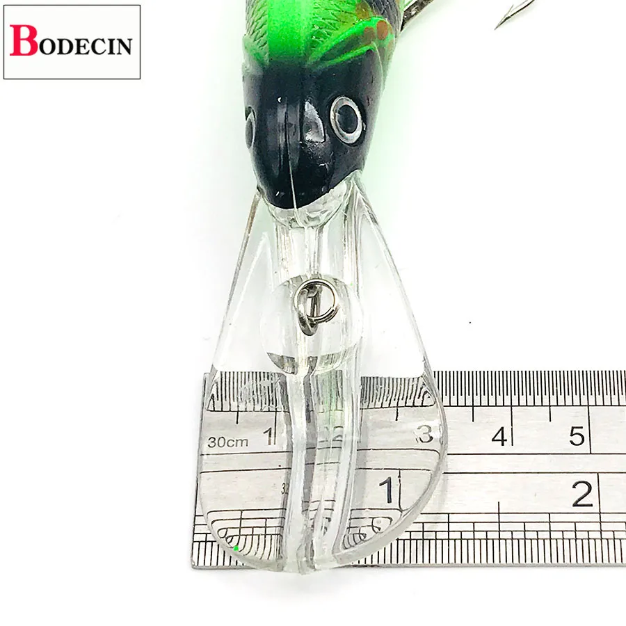 Señuelo duro para pesca de Lucio, cebo Artificial grande, Swimbait, Crankbait, Minnow, ojos 3D, 1 ud. - imagen 4