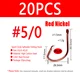20pcs Size 5l0 Red