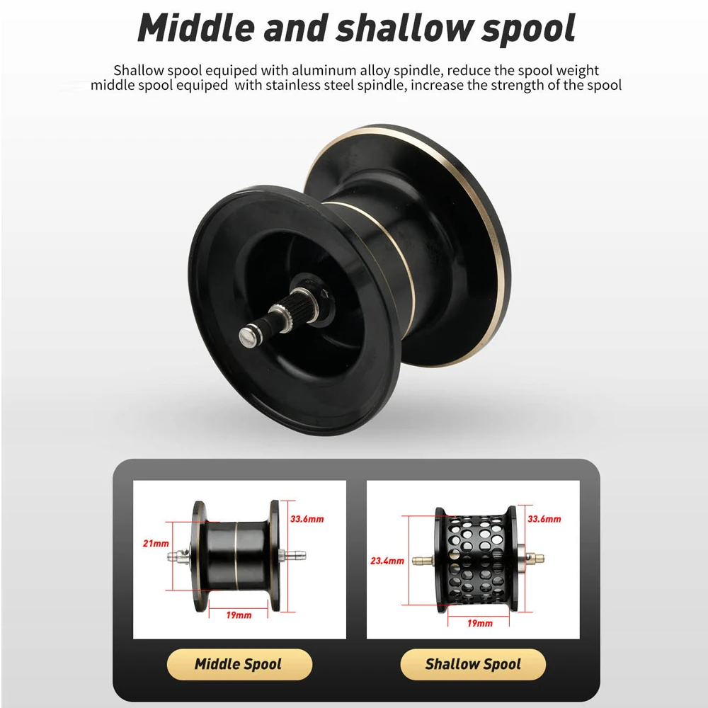 JOHNCOO-carrete de pesca de fundición larga, 11 + 1 rodamientos 7,3: 1 Johncoo, arrastre máximo de 18lb, potente Carrete con carrete poco profundo - imagen 3