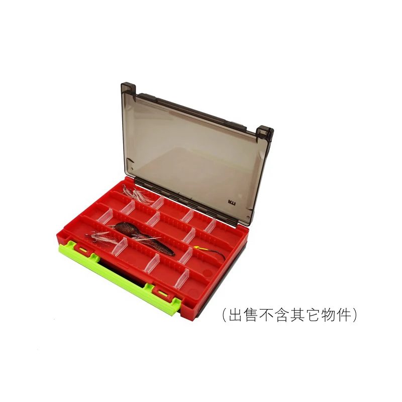 Caja de subcebo RTI, caja portátil de doble capa, pesca multifuncional, cebo suave Mino, cebo falso, caja de almacenamiento de moscas de doble cara - imagen 5