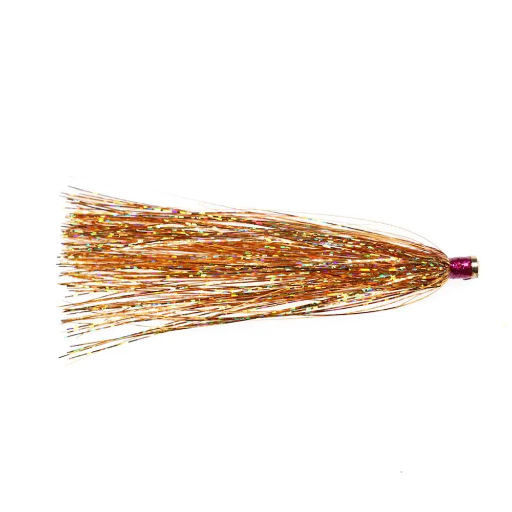 Bimoo 6 uds Mylar Teaser Señuelos de Pesca tubo deslizante Teaser Fly 3,35 "largo Flash Teaser cola Jigging señuelo de pesca accesorios de cebo - imagen 5