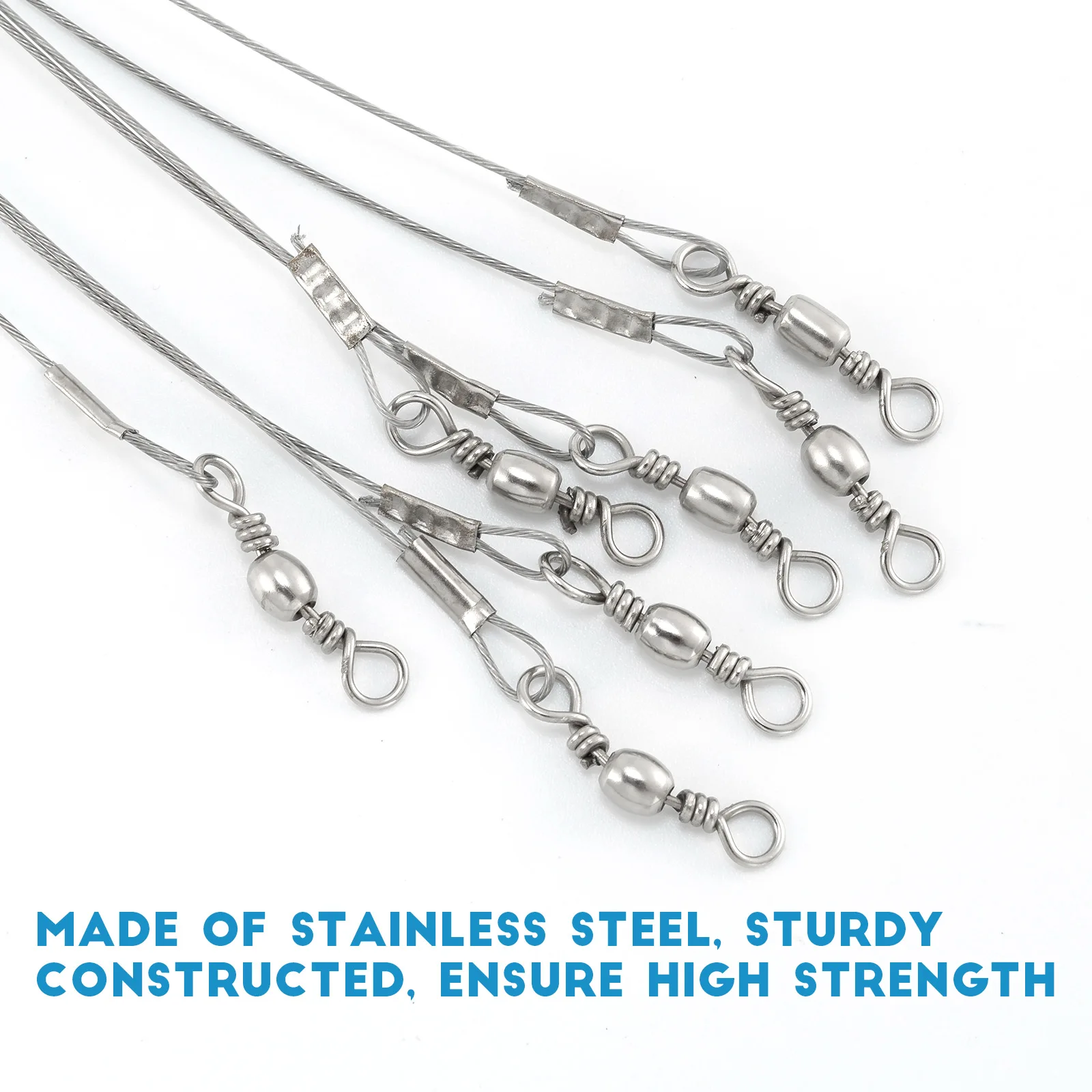 Líneas trenzadas de acero inoxidable resistente para equipo de pesca duradero