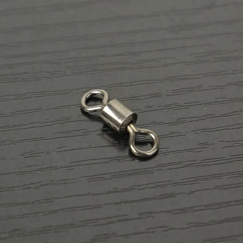 100 Uds 1-0/2-0/3-0/4-0/6-0/8-0/10-0 rodamiento de cobre conector giratorio enlace de señuelo accesorios de aparejos de Pesca de cobre Pesca - imagen 3