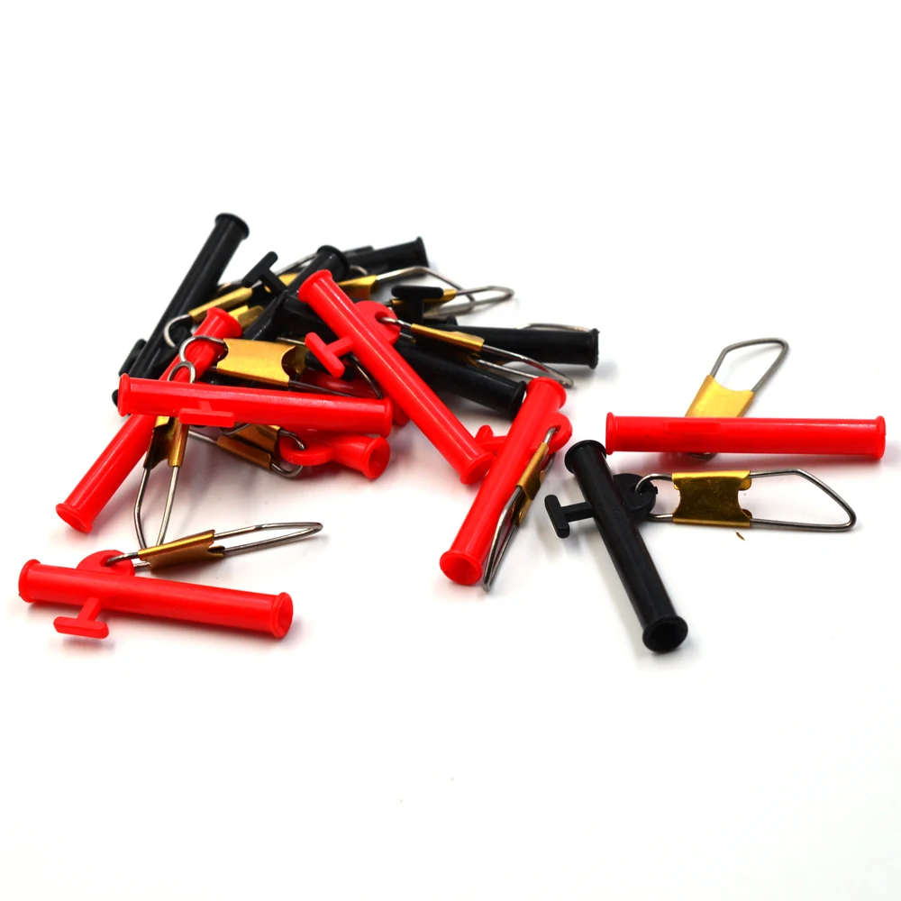 MNFT 20 piezas sedal de pesca, deslizamiento de plomo, cabeza de plástico, giratorio, gancho de pesca, giratorios para cuerda de Pin rápido, soporte de gancho - imagen 5