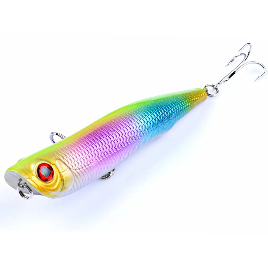 Señuelo de pesca Crankbait, lápiz flotante duro, cebo Artificial, superficie superior, Wobbler para curricán, Lucio, cebos de mar, 1 ud. - imagen 4