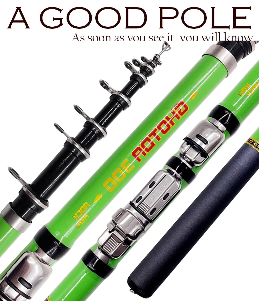 Caña GHOTDA - Detalle de empuñadura y sección