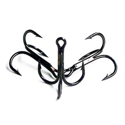 Anzuelos triples FISHINAPOT – Acero al carbono súper afilados