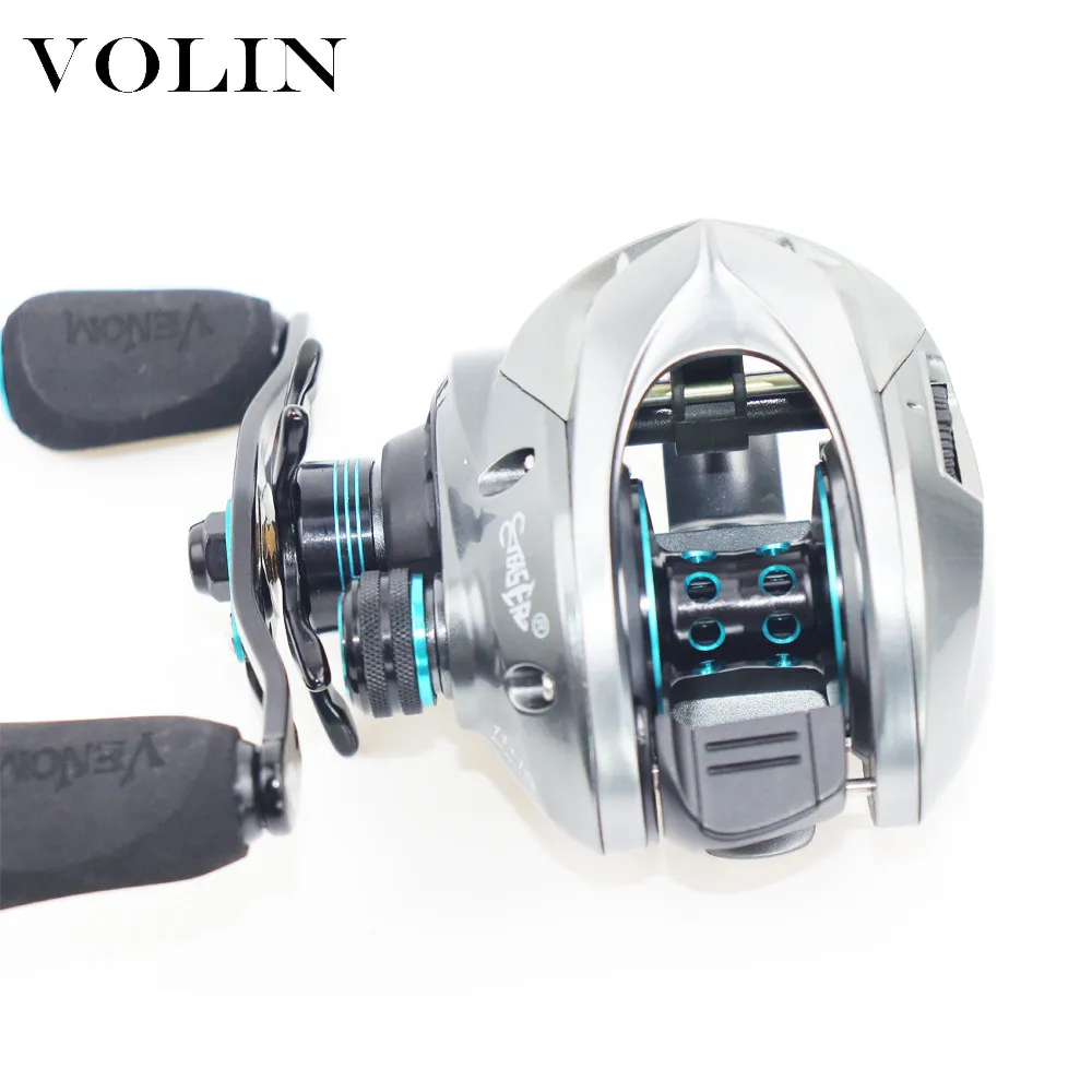 Volin-carrete de Baitcasting con sistema de freno magnético, 8KG, arrastre máximo 11 + 1 BB 8,1: 1, carrete de pesca de alta velocidad, agua salada y agua dulce, nuevo - imagen 4