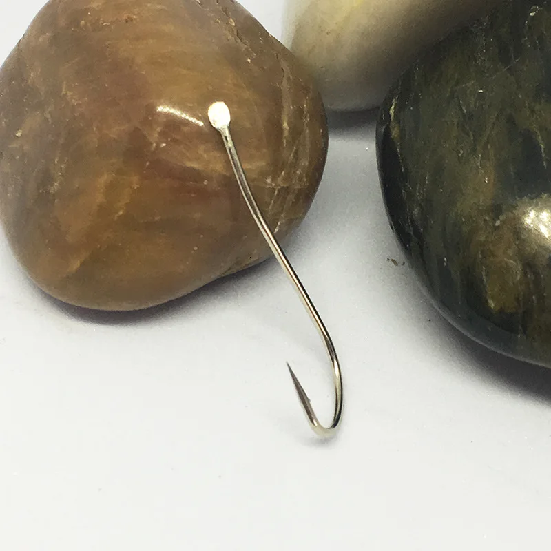 200 unids/lote anzuelos aerodinámicos doble lengüeta trasera mango largo gancho en polvo Barracuda gusano cebo perca Jig Head Peche Pesca - imagen 5