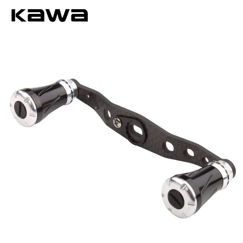 Kawa nuevo carrete de pesca mango de fibra de carbono con perilla de aleación accesorio longitud 110mm tamaño del agujero 7x4 y 8X5mm traje D/S/A carrete de pesca