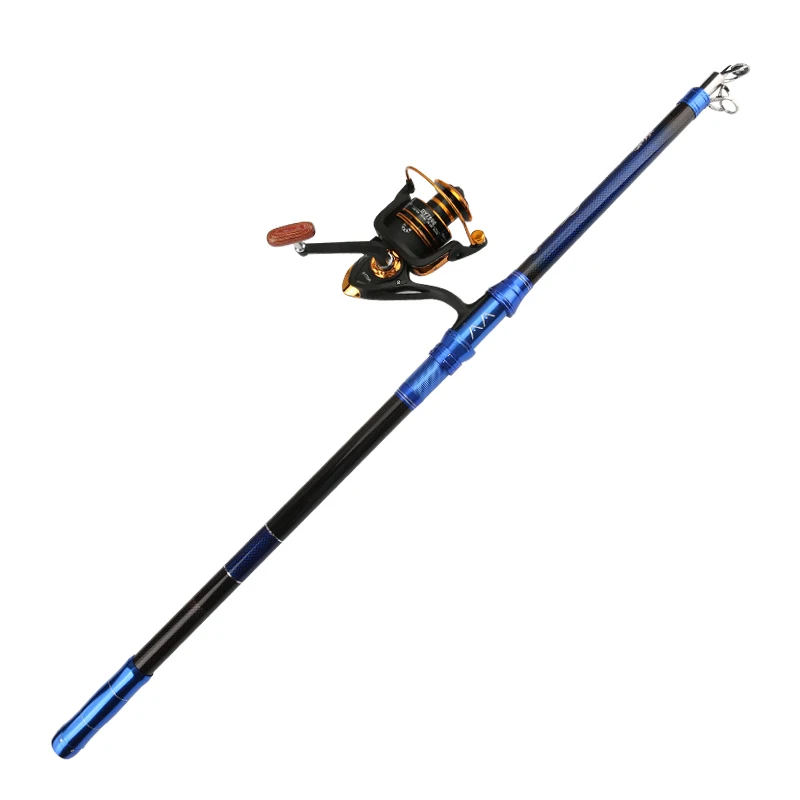 Caña de lanzamiento telescópica de anclaje de carbono, poste giratorio Olta de secciones largas, roca Angeln Canne a Peche, 2,4 m-5,4 m de distancia - imagen 5