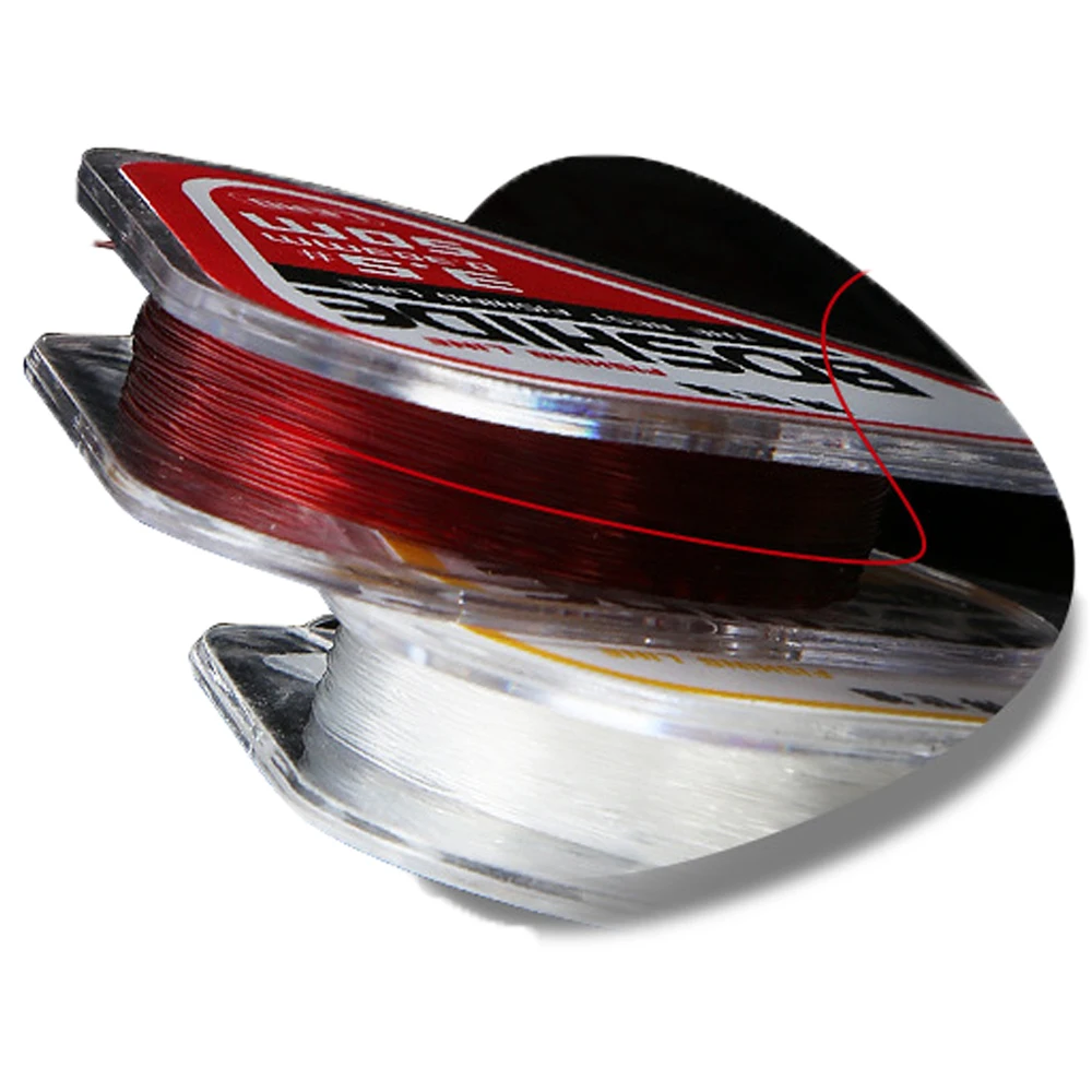 Línea de pesca de 50m, competición de pesca, línea más Invisible, sin memoria, línea principal súper fuerte, sublínea de nailon - imagen 2