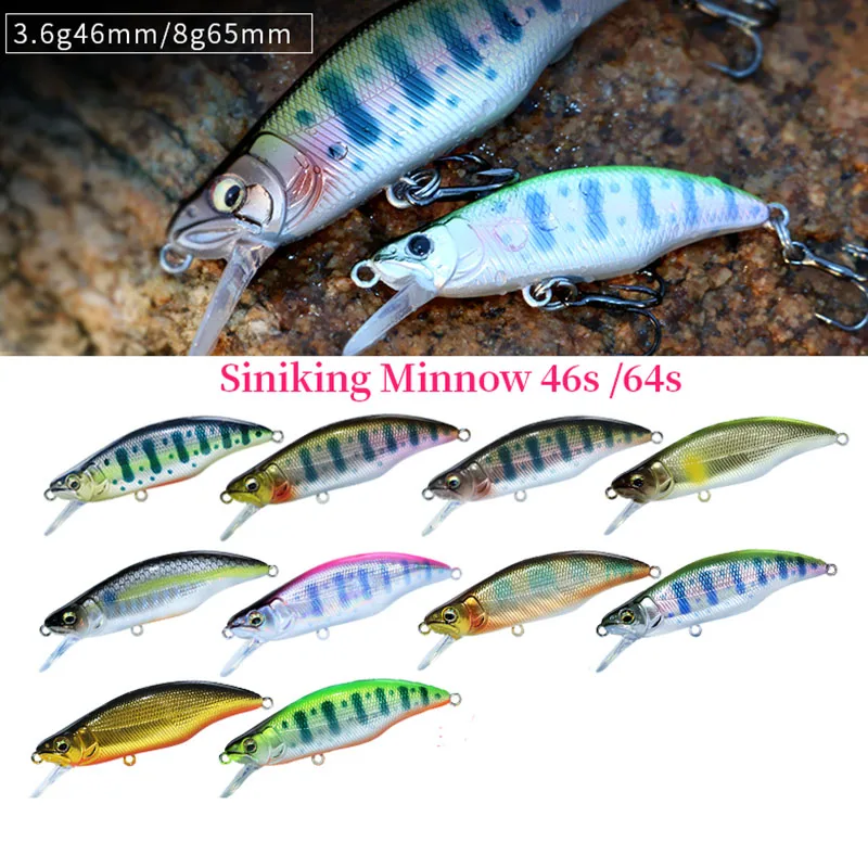 HISTOLURE-señuelo de pesca de 46mm/3,6g 64mm/8g, cebo duro de piscardo que se hunde, Wobblers, Jerkbait, señuelo de trucha, Swimbait - imagen 3