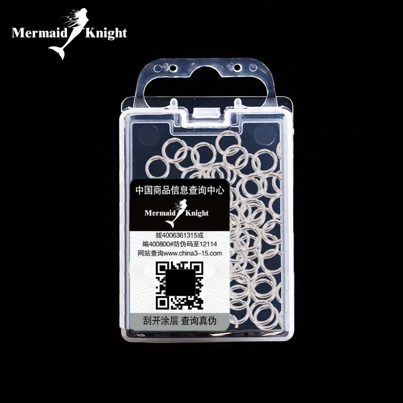 MK-anillo dividido de acero inoxidable, Conector de pesca de marca, anzuelos de pescado, modelo caliente, señuelo, accesorios, 60 ~ 100 unids/bolsa - imagen 5