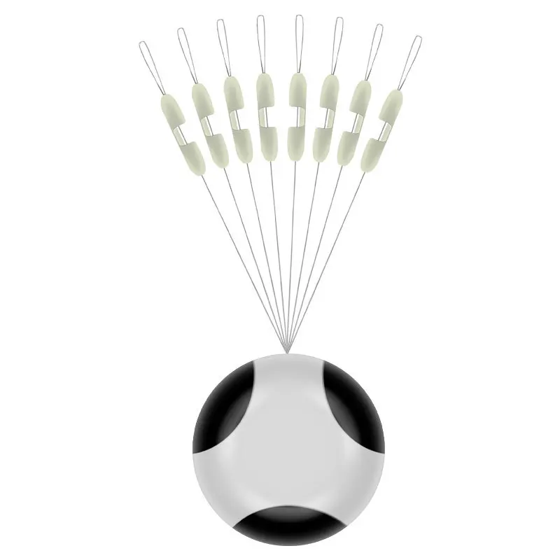 Dispositivo de Contactor de doble gancho, separador de bifurcación antibobinado, herramienta de atado giratorio de sedal de pesca Space Bean - imagen 4