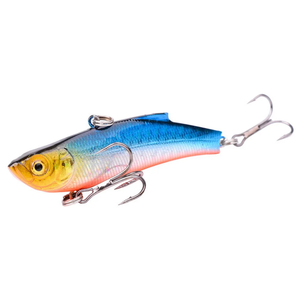 1 uds invierno señuelo para pesca en hielo 7cm/18g hundiendo Isca Artificial Rattlin vibración cebo duro VIB Crankbait triple ganchos de - imagen 5