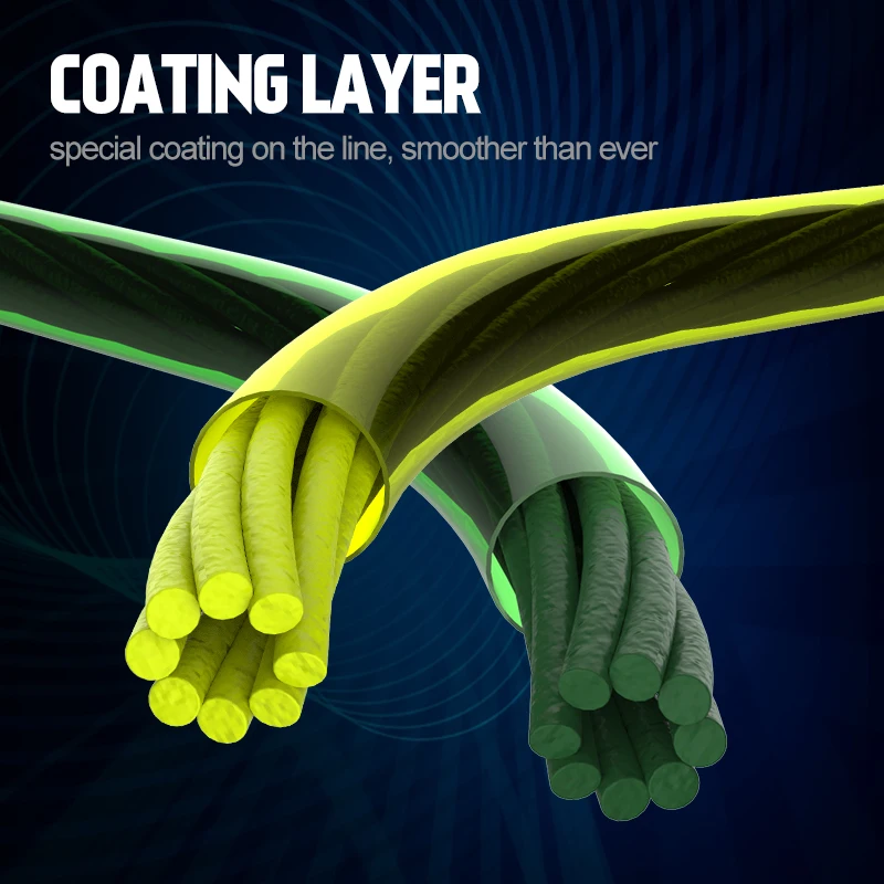 Hunthous-sedal de pesca multifilamento trenzado, 8 núcleos, PE, mimbre, 300m, 500m, 1000m, para lubina - imagen 5