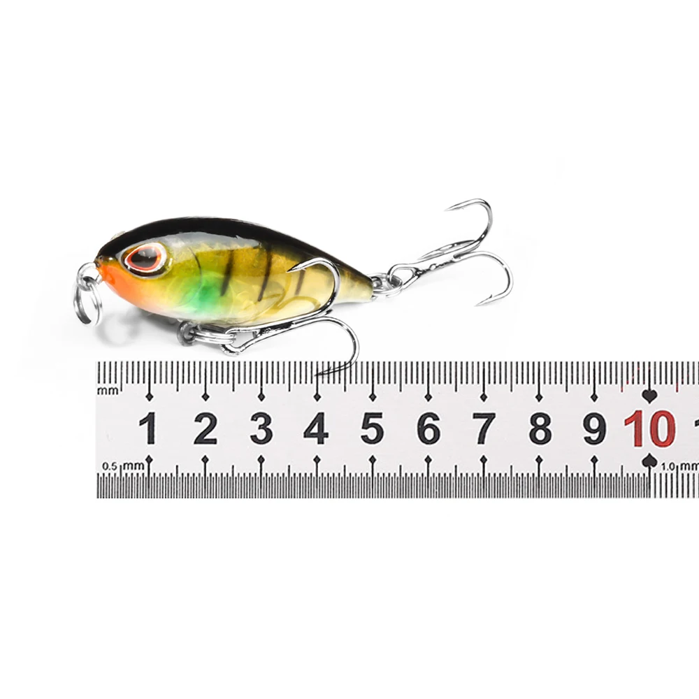 BAKAWA Minnow Wobblers-señuelo de Pesca de Lucio, 5cm, 3,8g, cebo Artificial duro, Swimbait, Mini Crankbaits, aparejos, carpa, cuchara giratoria - imagen 2