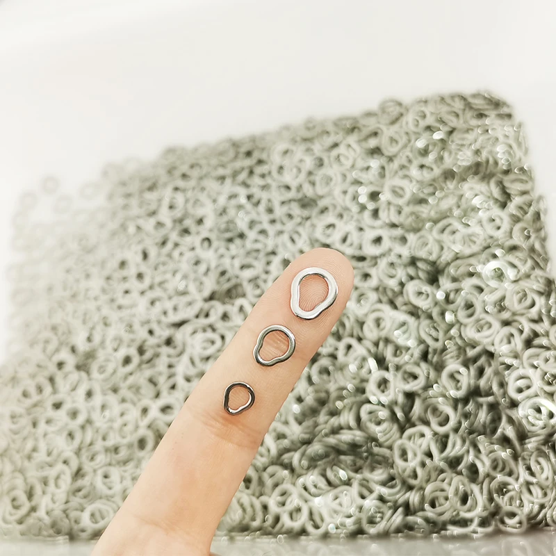 Anillo de pesca de pera de acero inoxidable, accesorios giratorios de pesca Jigging, anzuelos de señuelo, 10 unids/bolsa - imagen 4