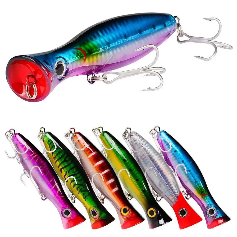 Señuelo De pesca De gran Popper, 1 piezas, 42,5g, 12g, balanceador, cebo duro Isca artificial, Leurre De Peche Bass Wobbler, aparejos De pesca De mar - imagen 4