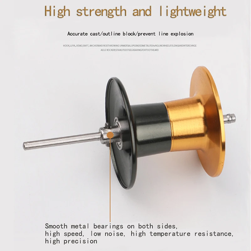 RUKE nuevo carrete de pesca carrete de fundición carrete de dos colores 17 + 1 relación de engranaje de rodamiento 7,6: 1 sistema de freno magnético peso 200g mano de aleación - imagen 2