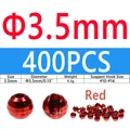 400PCS 3.5mm Red