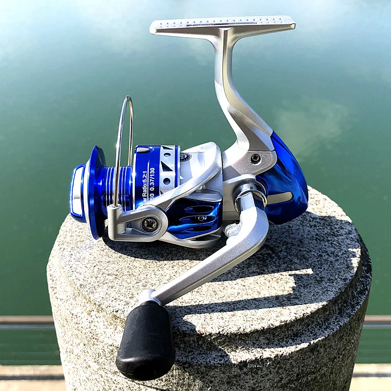 Carrete de barco de pesca de Metal, rueda giratoria, máquina de tambor - imagen 3